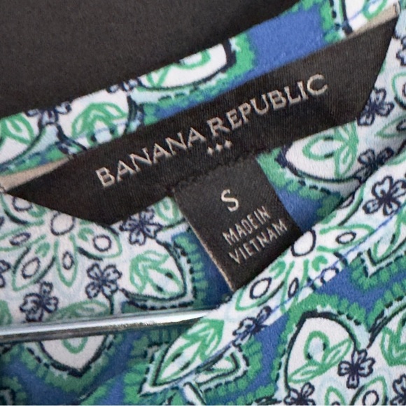 Banana Republic Womens Tops Bundle Small 2 Pack Sleeveless Tank Floral Blouse - Picture 4 of 8